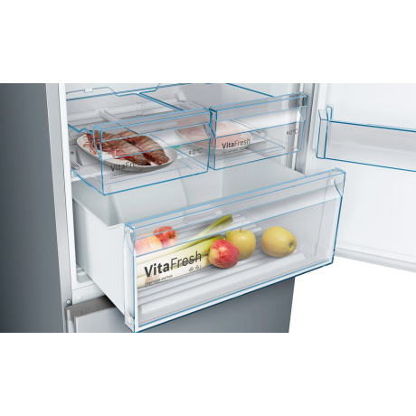 BOSCH KGN49XIEA Ελεύθερος ψυγειοκαταψύκτης 203 x 70 cm Inox